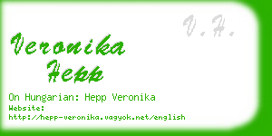 veronika hepp business card